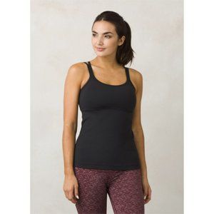 Black Prana Naturale Tank with built in bra